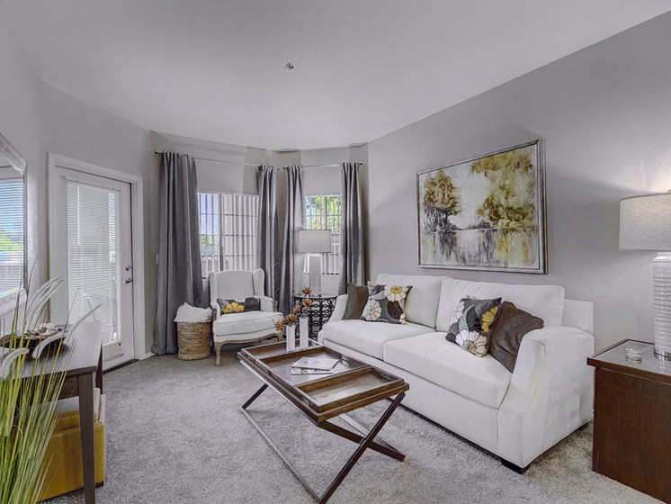 Living Room at Prescott Lakes Apartments in Prescott, AZ
